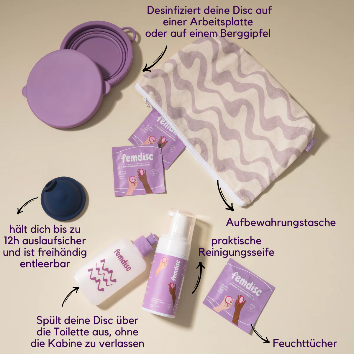 femdisc Menstruationsscheibe mit Lasche - Image 3